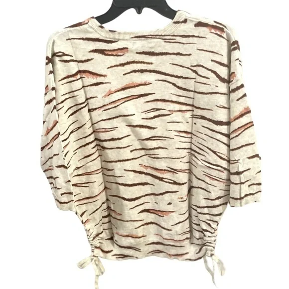 Democracy Animal Print Oversized Cinch Sweater Size XS/Fits Small & Medium NWT - Picture 5 of 11